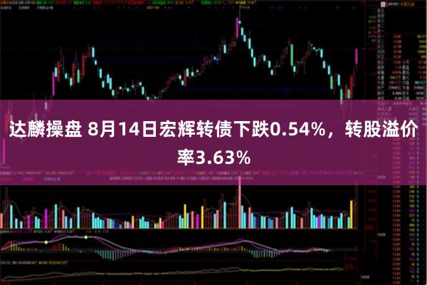 达麟操盘 8月14日宏辉转债下跌0.54%,转股溢价率3.63%